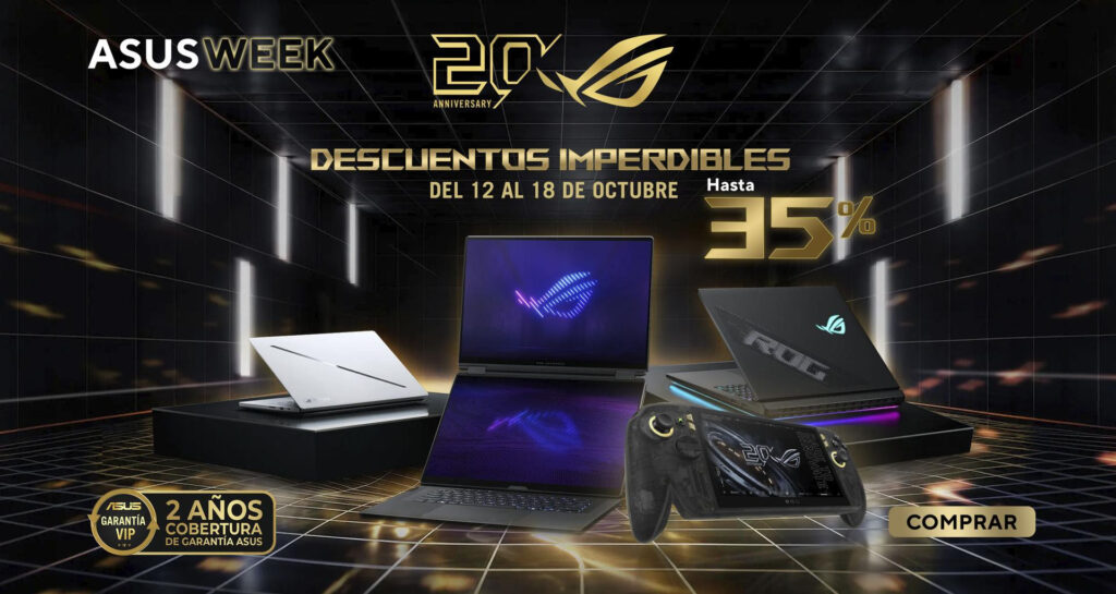 ASUS Week 2026 en México: Más del 30% de descuento en laptops