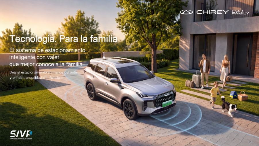 Chirey presenta SIVP: Estacionamiento autónomo y tecnología familiar
